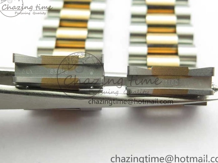 RG SS President Stick Markers NH05A Best GSF 178274 SEIKO 31mm Datejust Edition on Bracelet Dial SS RG Silver 1123